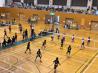 全日本バレーボール小学生大会の地方大会の様子