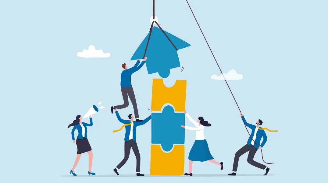 イメージ図：支援機関の協力