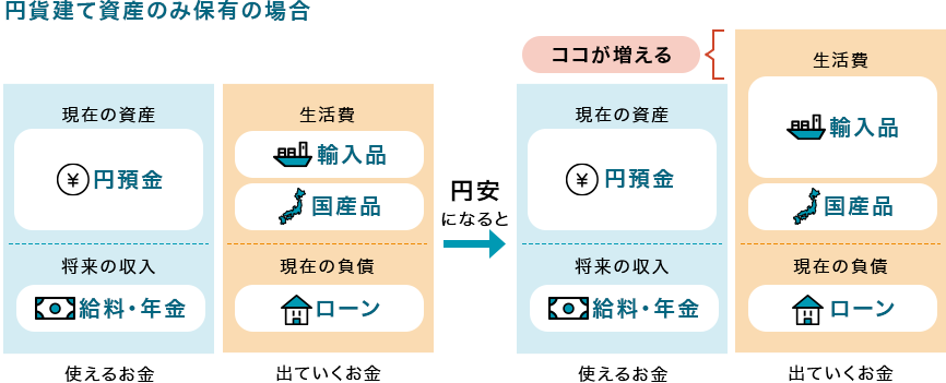 円貨建て資産のみ保有の場合