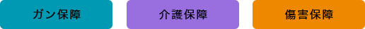 ガン保障　介護保障　傷害保障