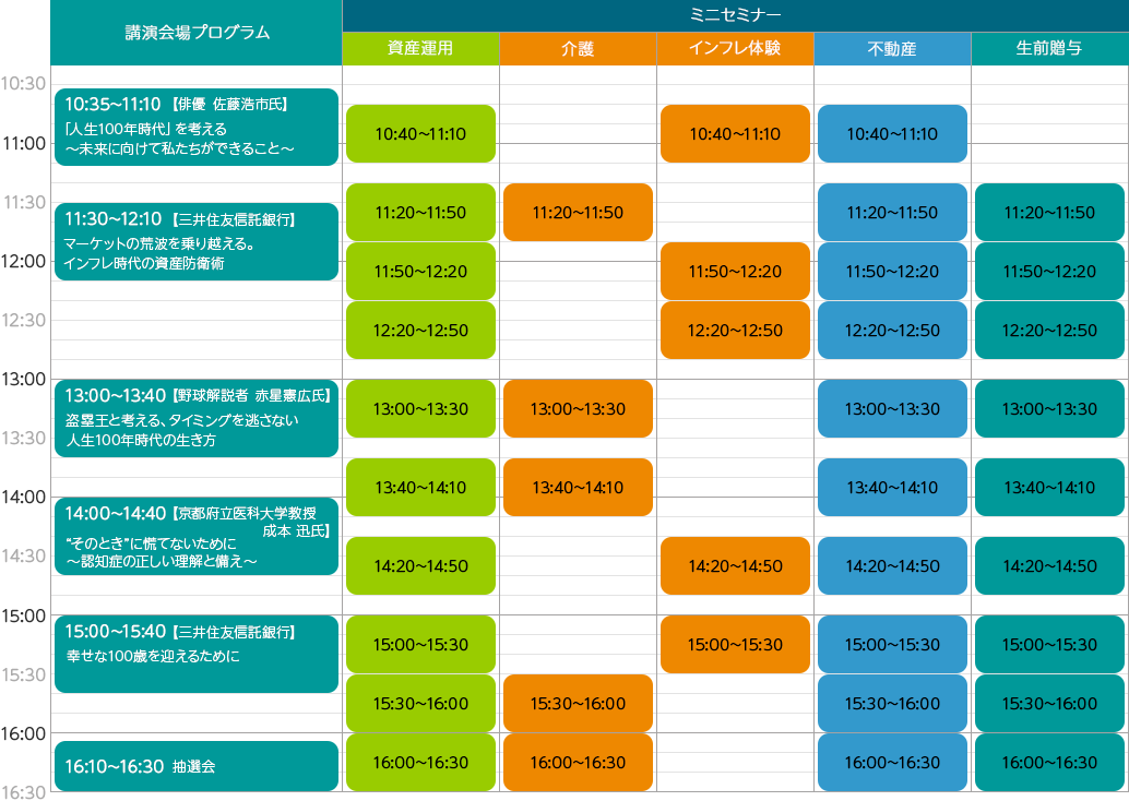 ミニセミナースケジュール